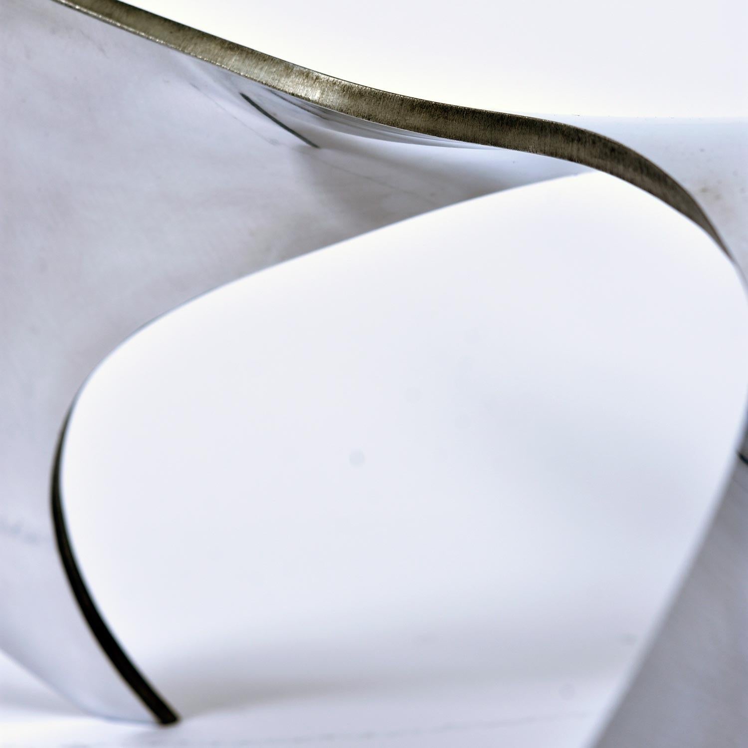 Glass Top Aluminum Propeller Coffee Table by Knut Hesterberg for Ronald Schmitt 1