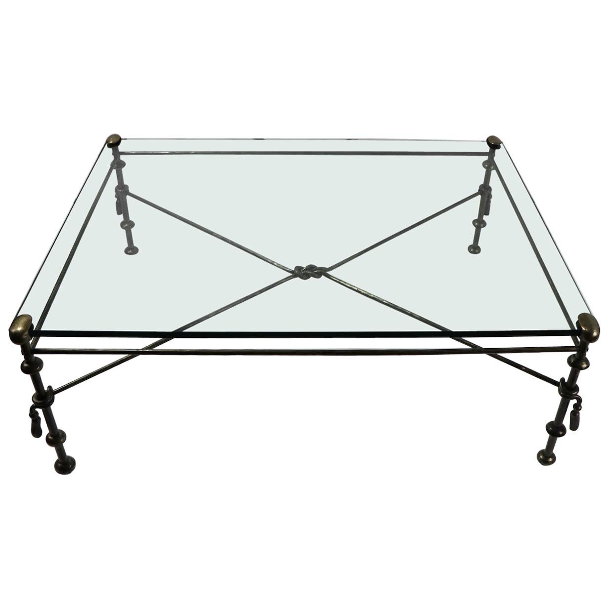 Glass Top Coffee Table after Giacometti