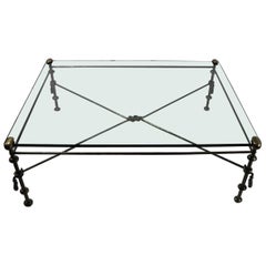 Glass Top Coffee Table after Giacometti