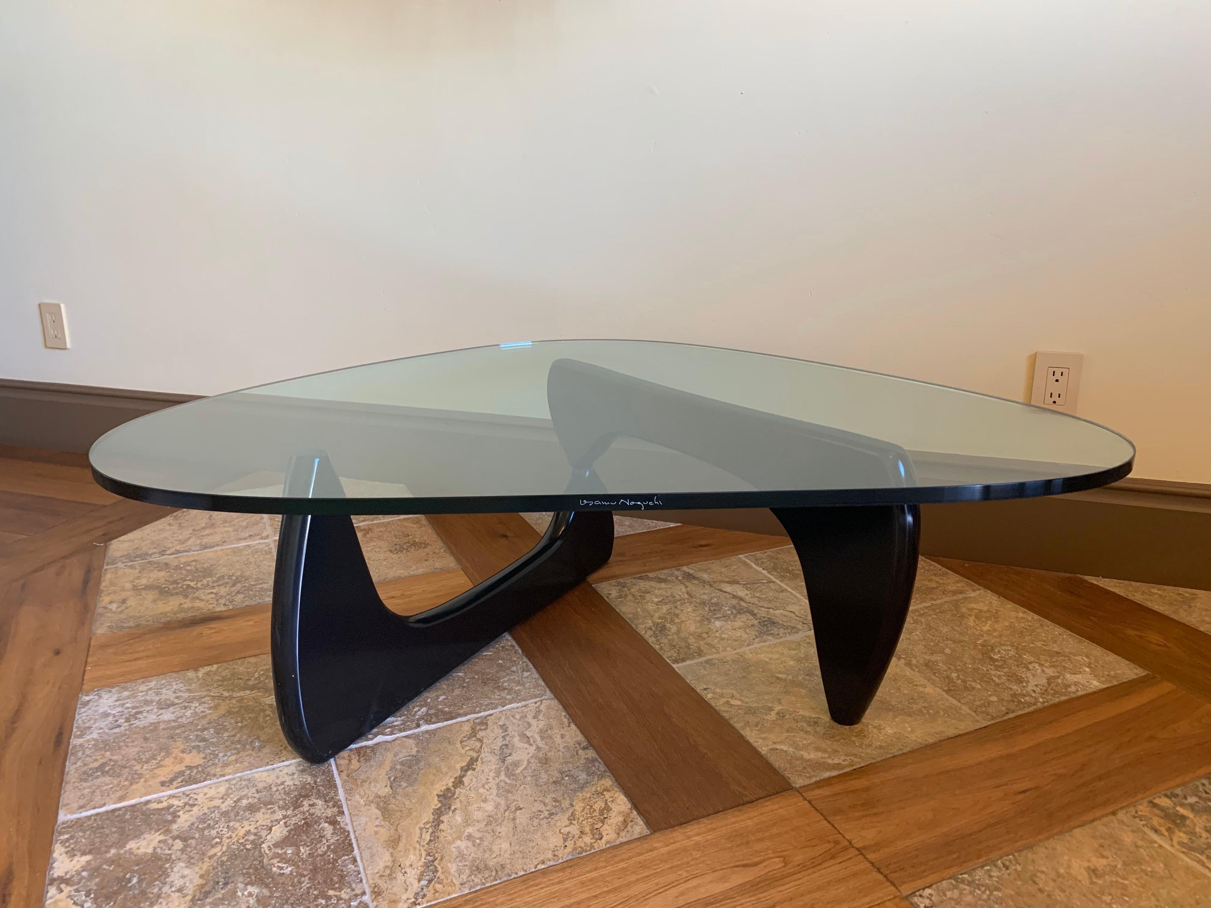 Contemporary Glass Top Coffee Table by Isamu Noguchi for Herman Miller