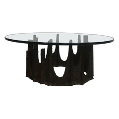 Glass Top Coffee Table by Paul Evans