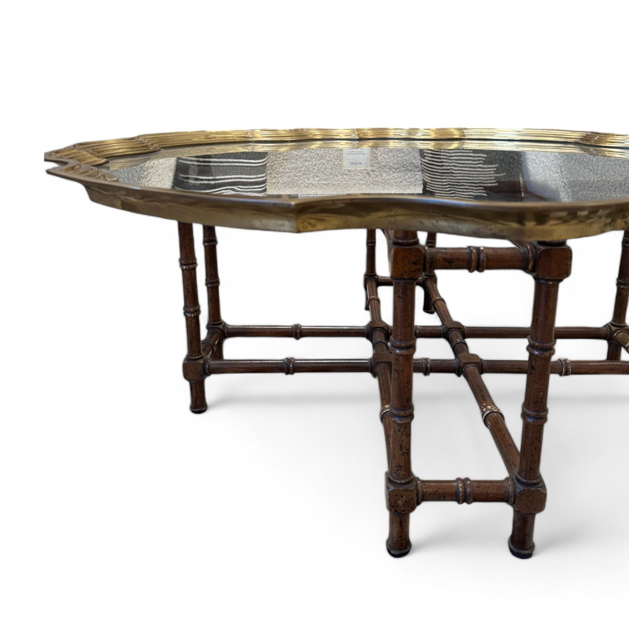 Glass Top Coffee Table In Good Condition In Los Angeles, CA