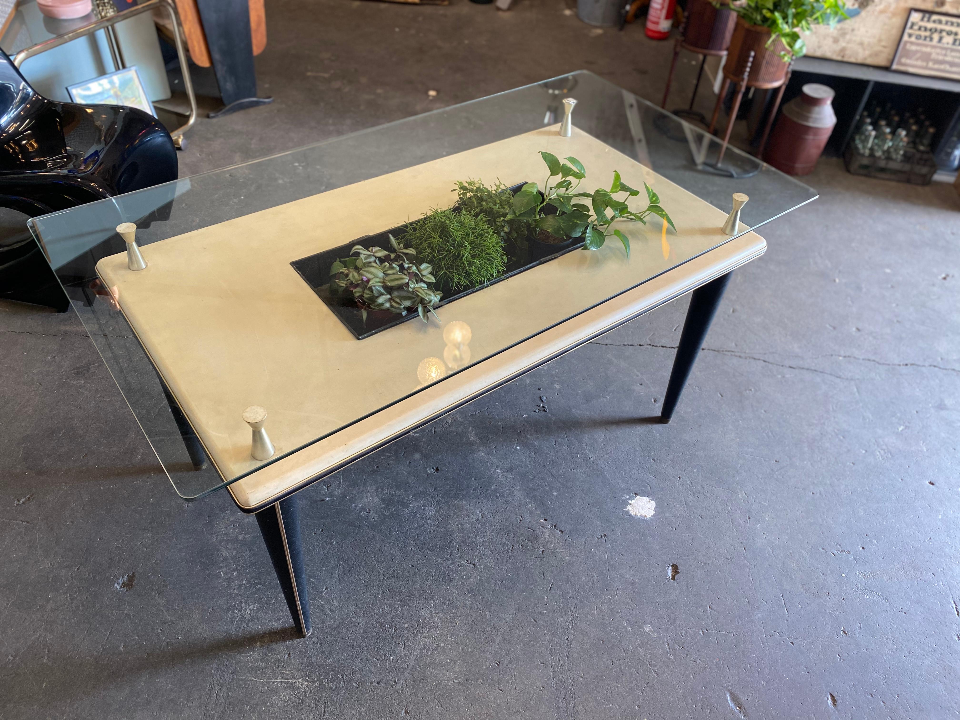 Glass Top Dining Table, Italy, 1950s For Sale 7