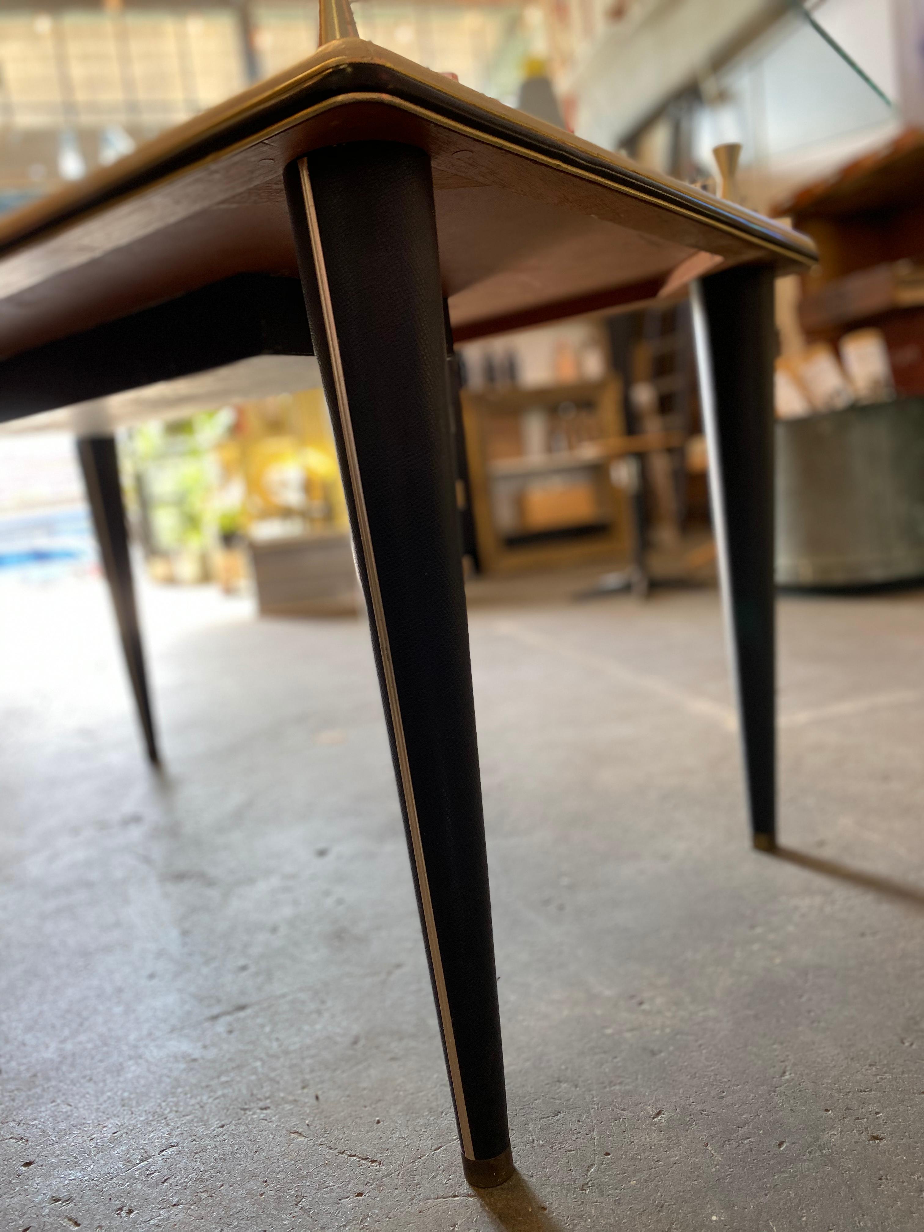 Glass Top Dining Table, Italy, 1950s For Sale 9