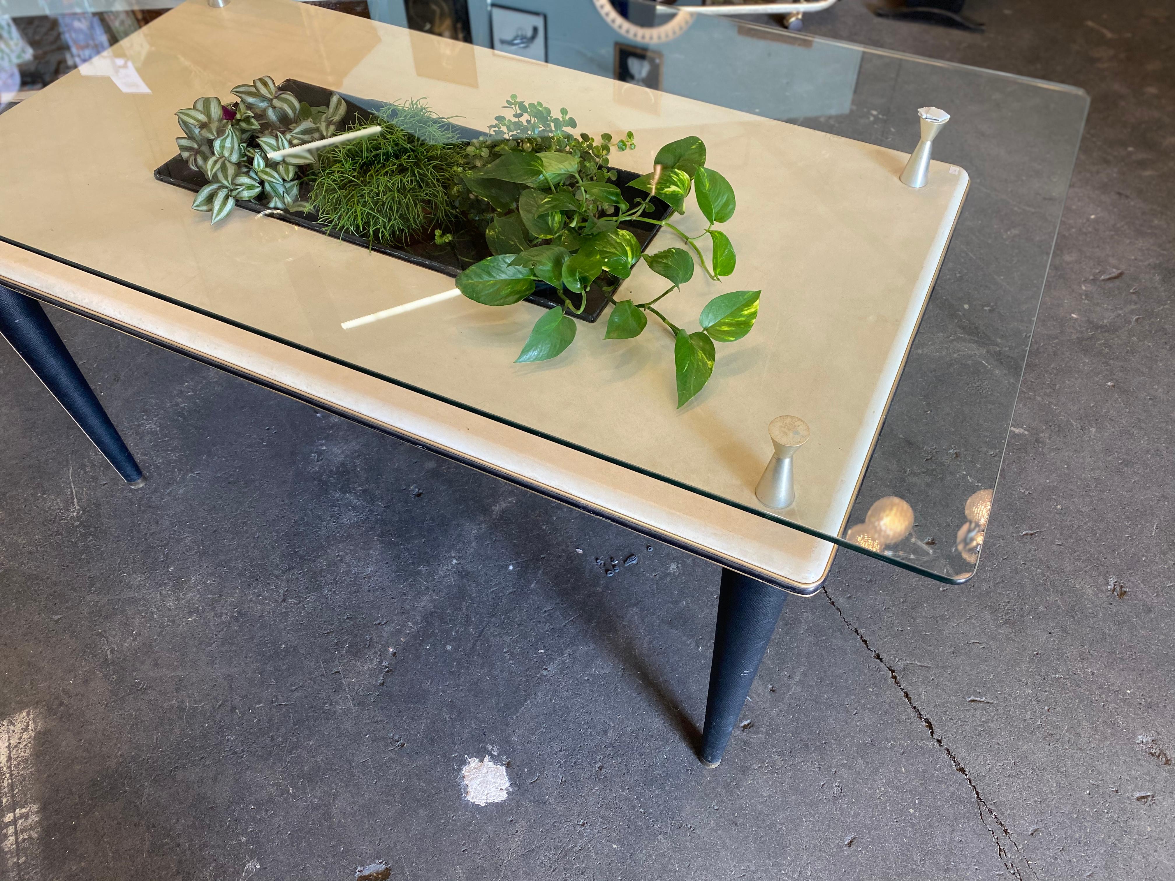 Glass Top Dining Table, Italy, 1950s For Sale 12