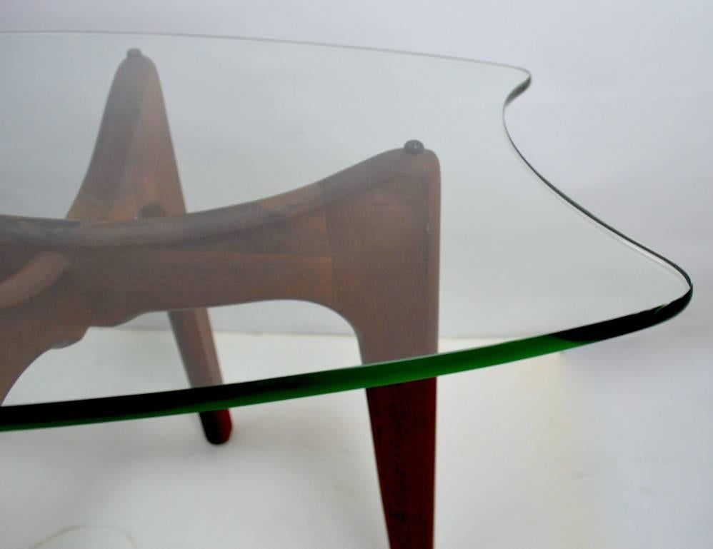 20th Century Glass Top End Table by Pearsall