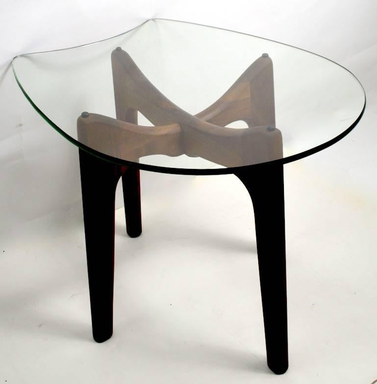 Glass Top End Table by Pearsall 1