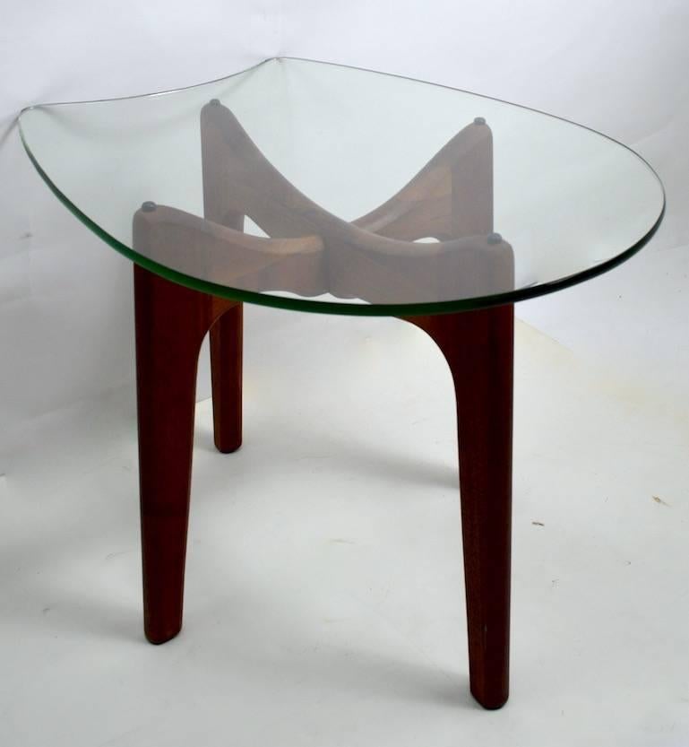 Glass Top End Table by Pearsall 2