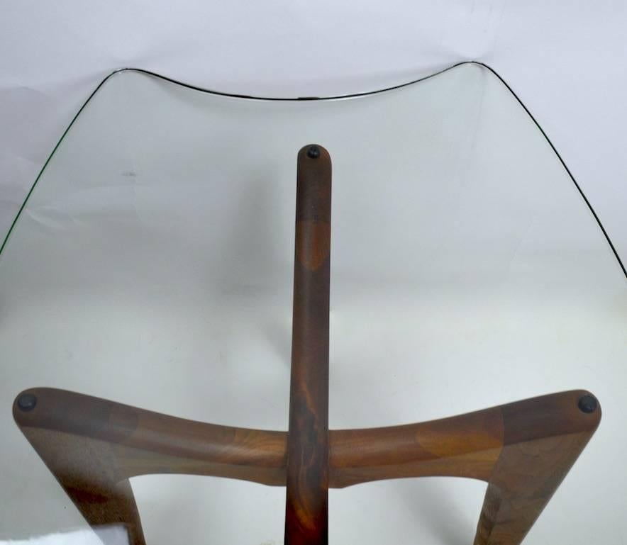 Glass Top End Table by Pearsall 3