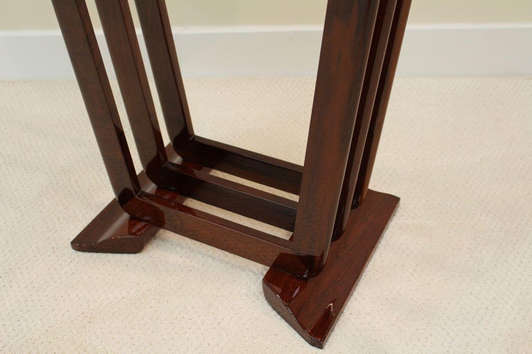 Glass Top Machine Age Art Deco Speed Band Side Table For Sale at ...