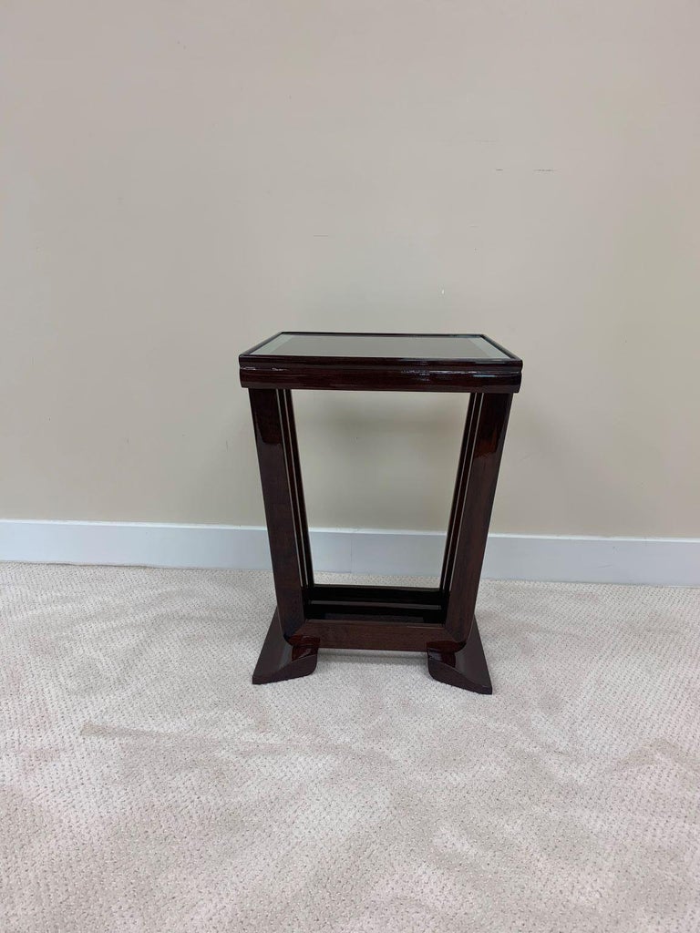 Speed Band Table Glass Top Machine Age Art Deco Speed Band Side Table For Sale at ...