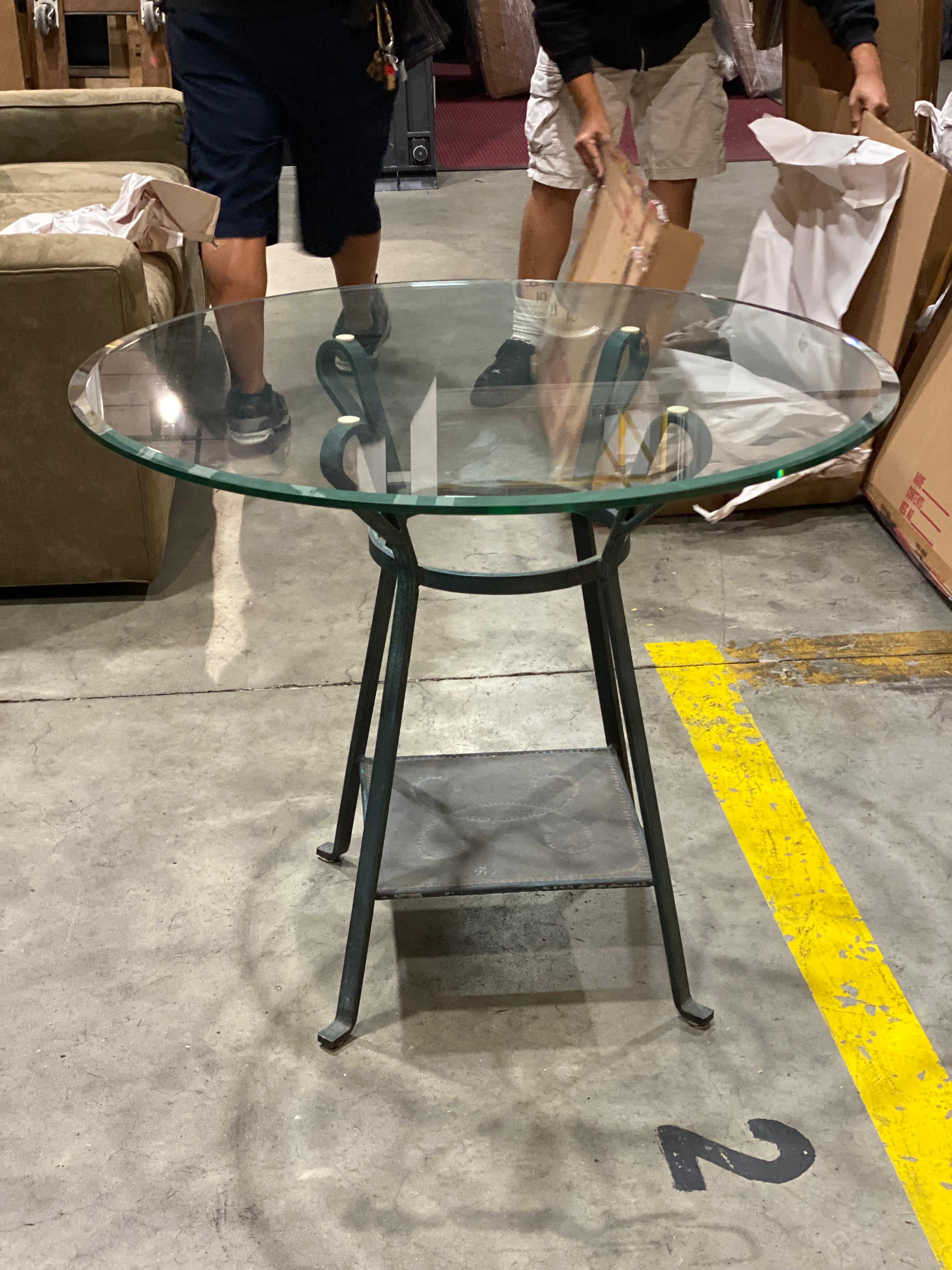 Glass Top Metal Table 4