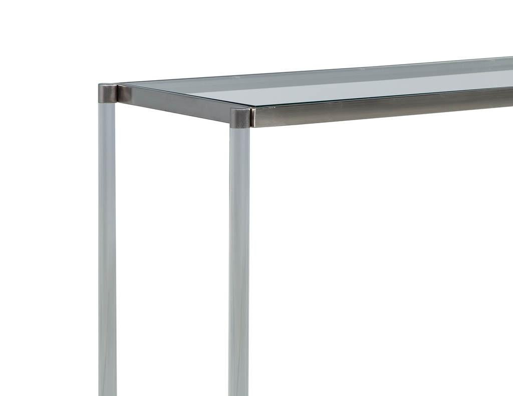 large acrylic console table