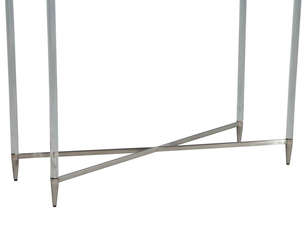 modern white console table