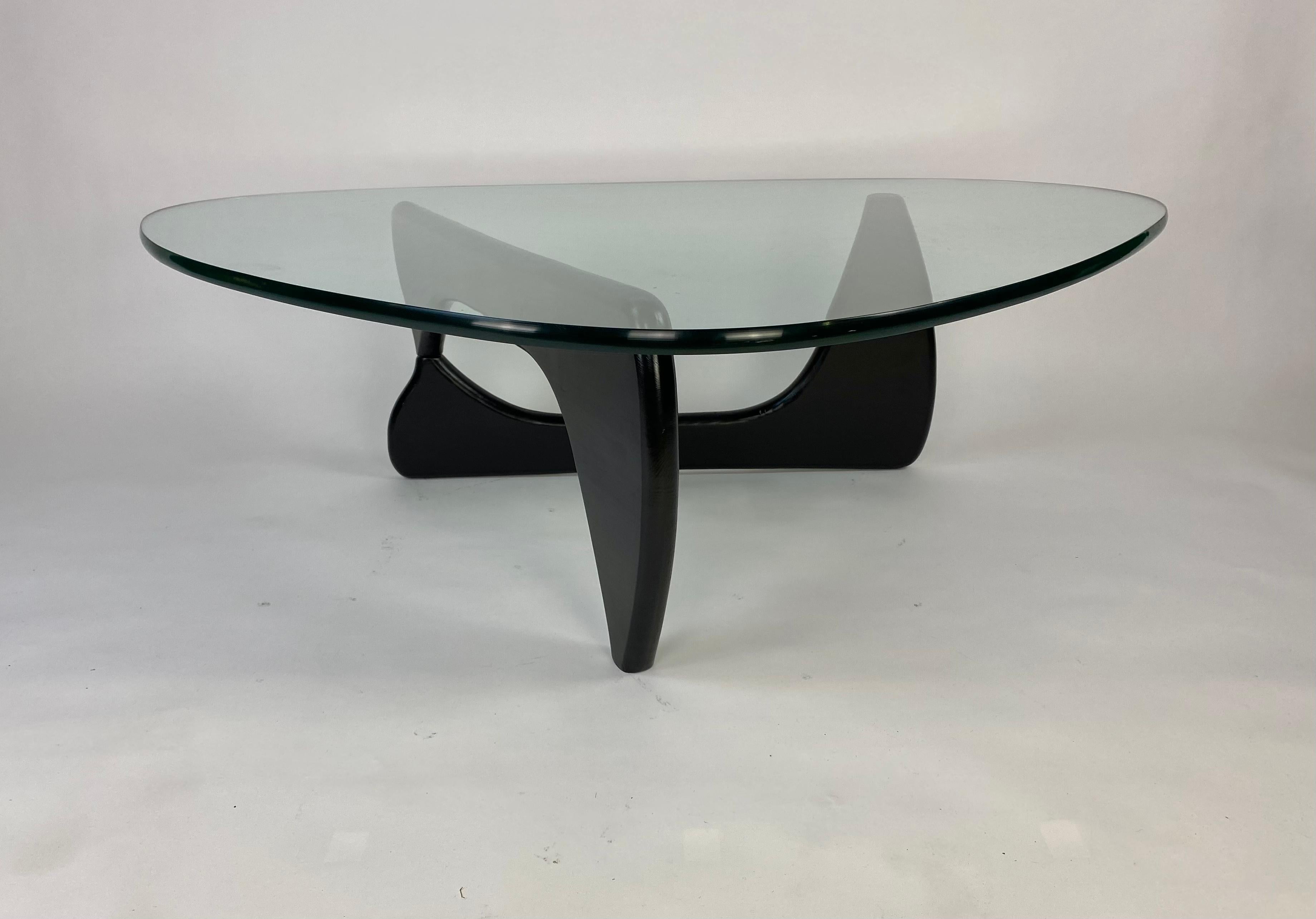 Glass Top Noguchi Style Coffee Table 2