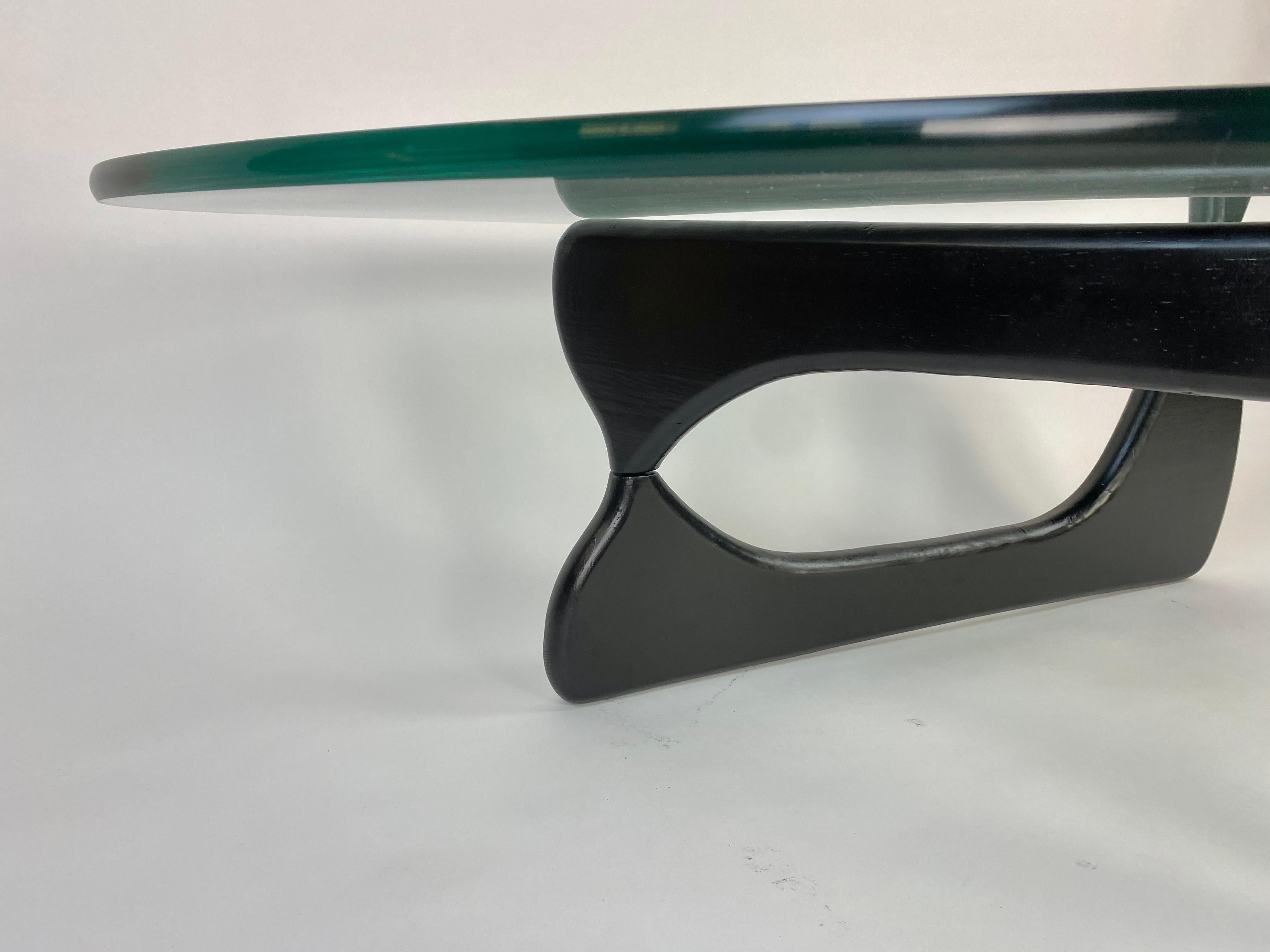 Glass Top Noguchi Style Coffee Table 1