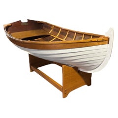 Glass Top Rowboat Coffee Table