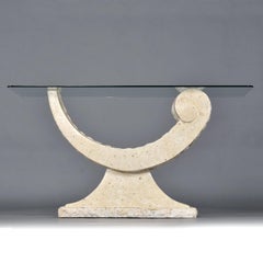 Sculptural Console Table by Maker Magnussen, 1980s Tessellated Base