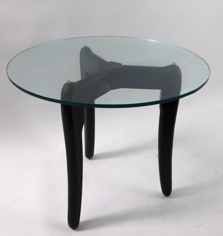 Glass Top Table Attributed to Pearsall For Sale 1