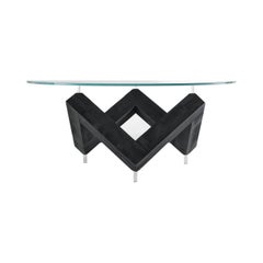 Glass Top W Table