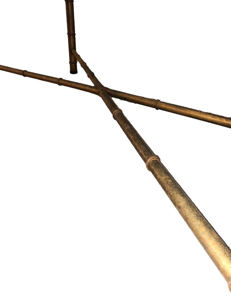 Glass Top XStretcher Coffee Table For Sale at 1stDibs