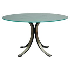 Glass Topped Dining Table by Osvaldo Borsani