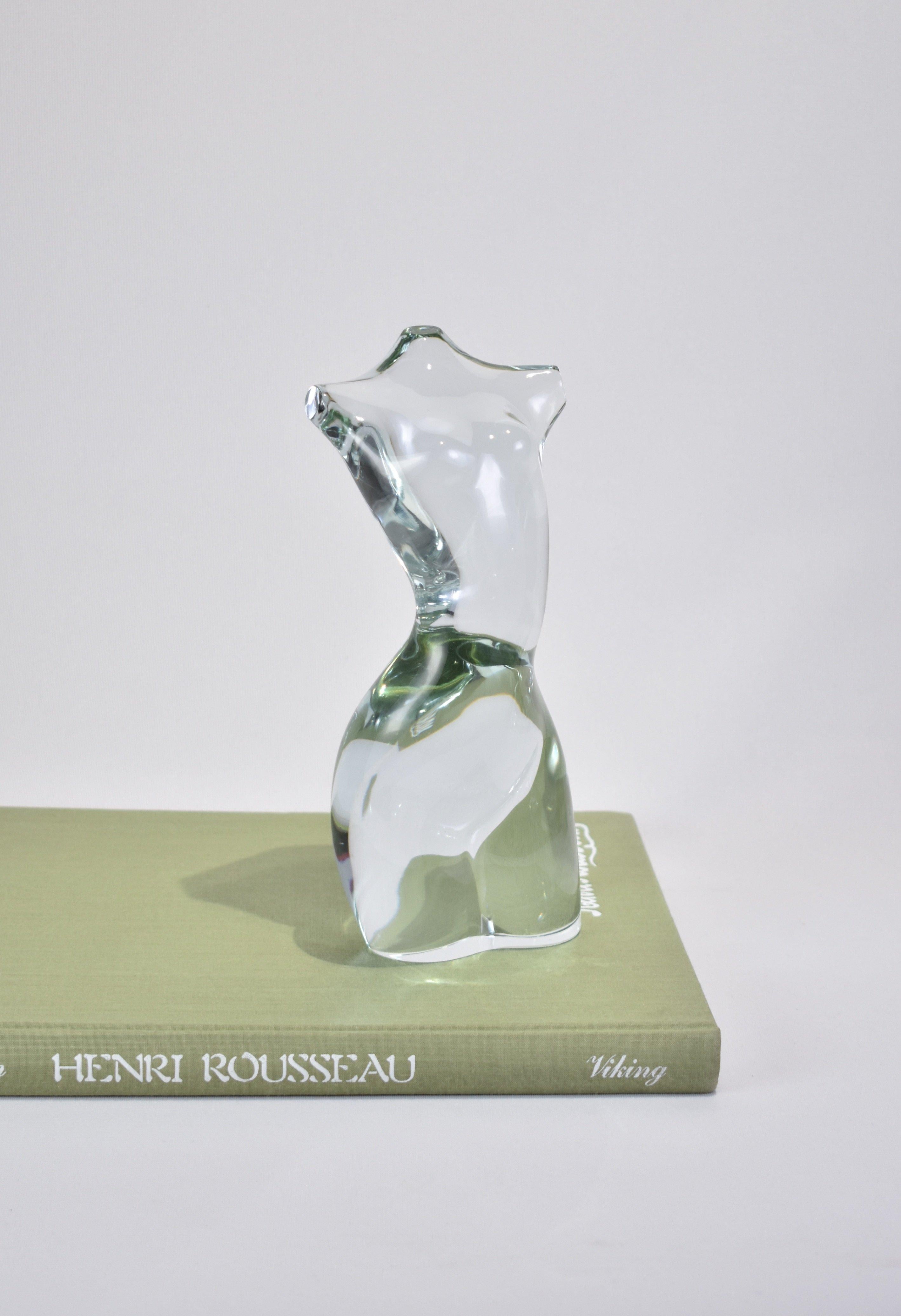 Mid-Century Modern Glass Torso Sculpture