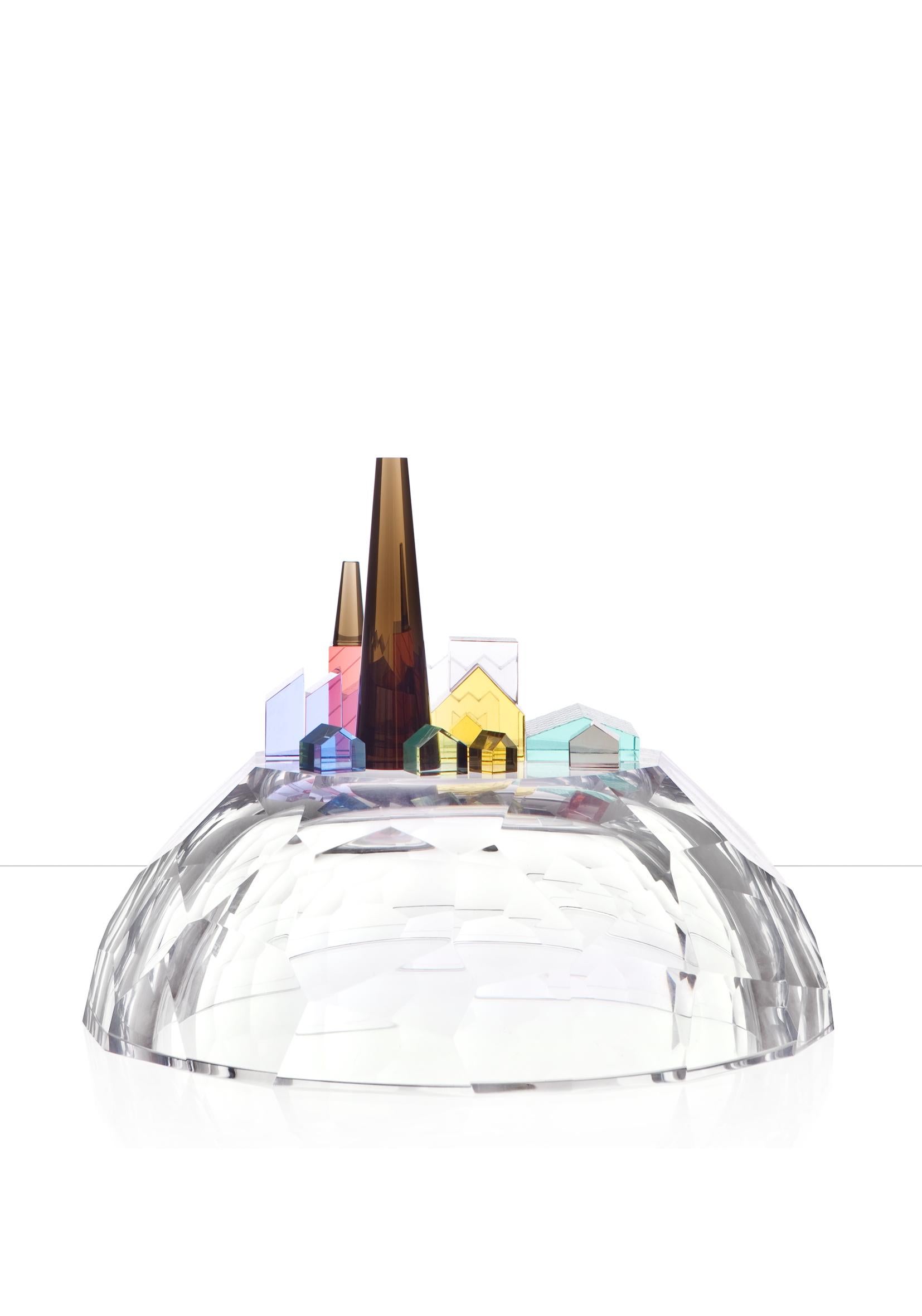 Post-Modern Glass Town by Dechem Studio For Sale