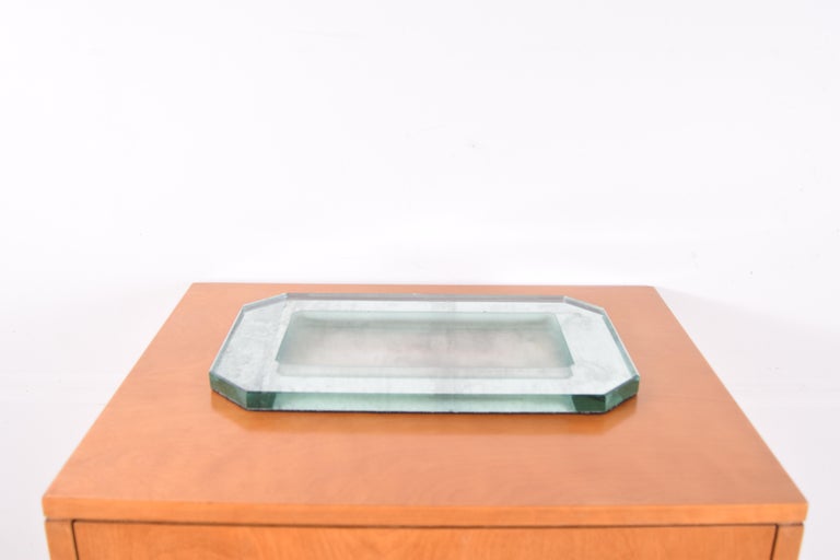 Art Deco Glass Tray by Jean Luce For Sale