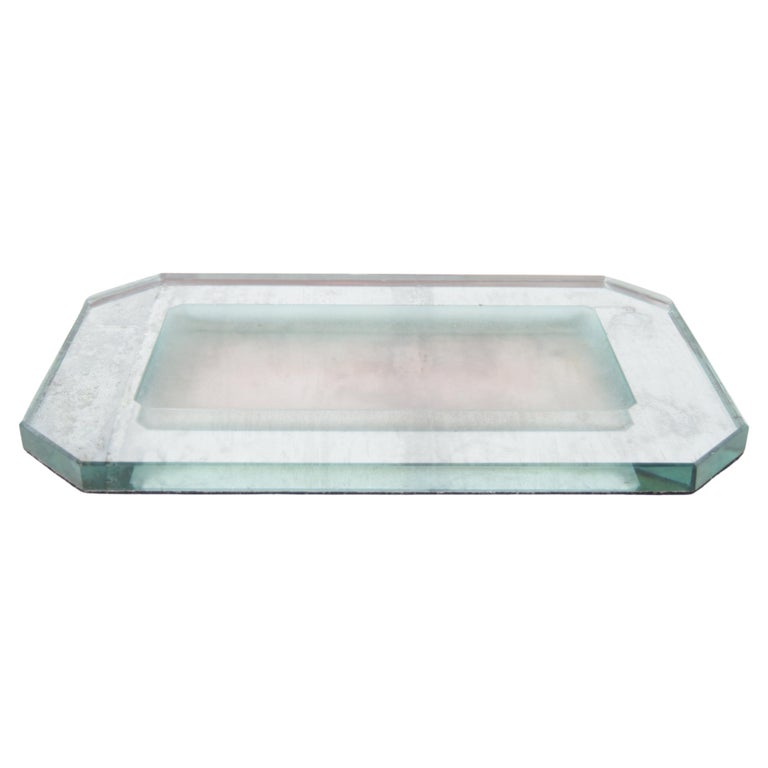 Glass Tray by Jean Luce For Sale