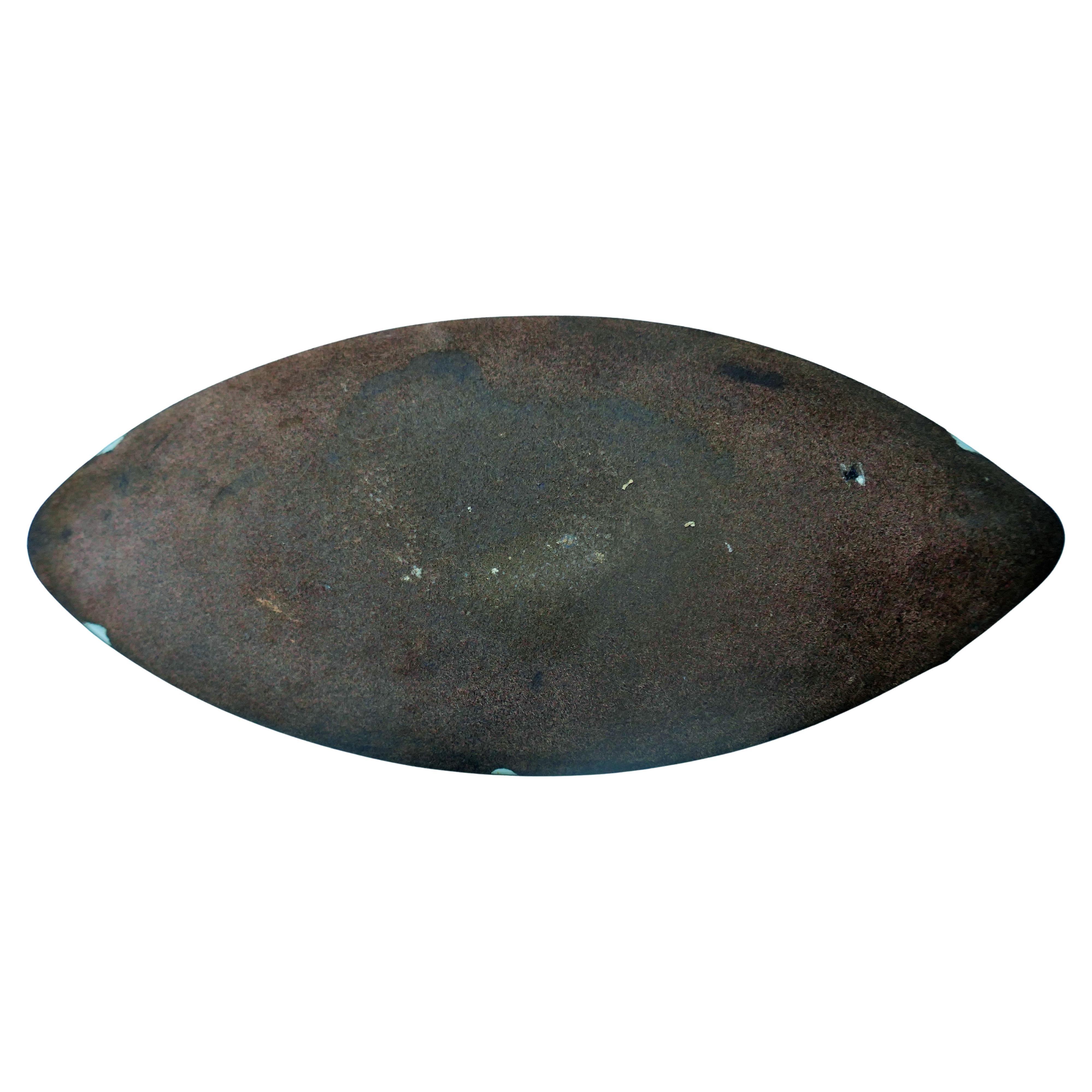 Glass tray with possible gold leaf and an abstract design. For Sale 6