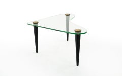 Glass Tripod Coffee Table by Gilbert Rohde for Herman Miller, 1940s, Rare