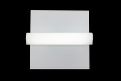 Glass Tube on Flat Glass Sconce in the Manner of Streamline Moderne