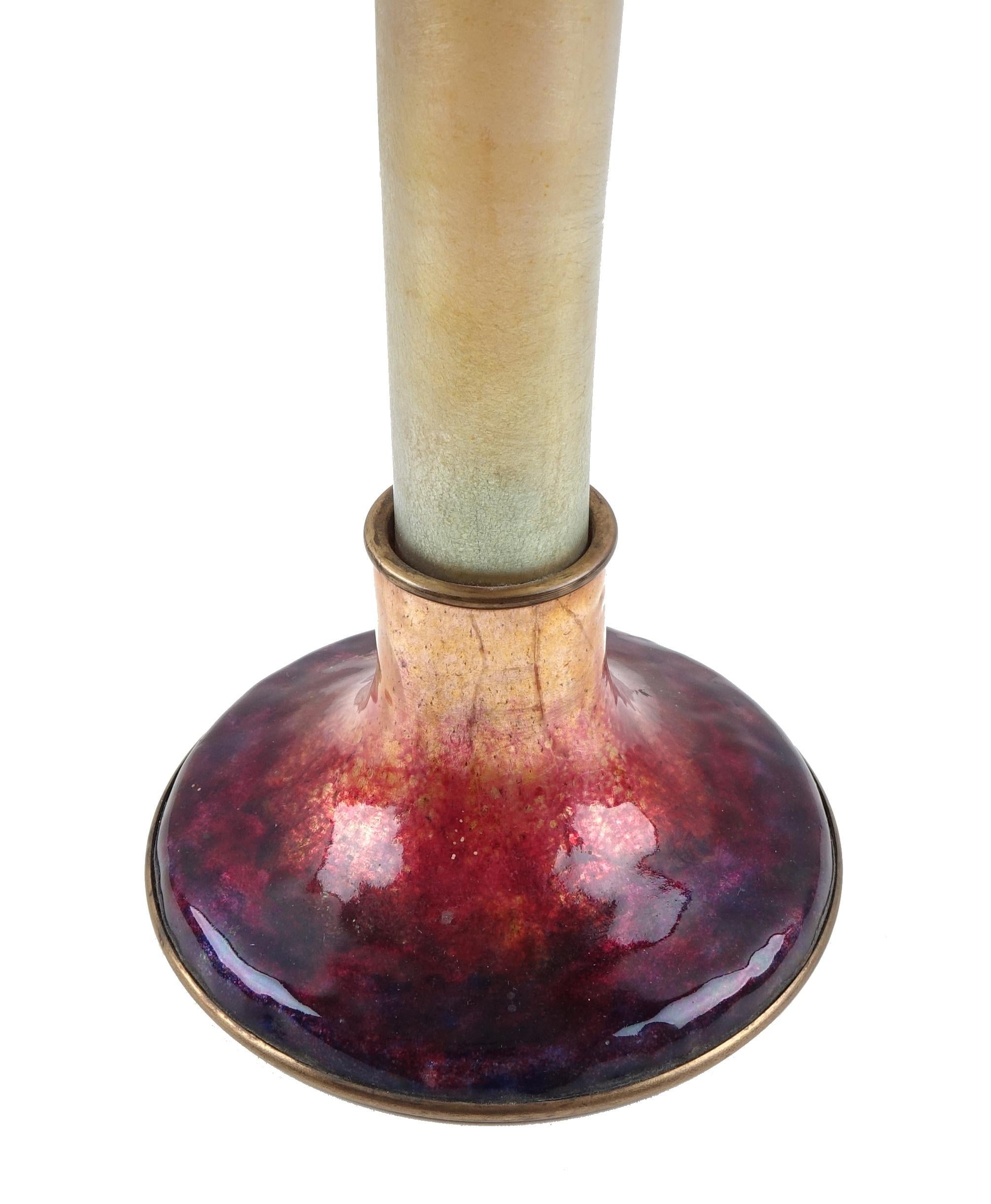 Glass Tube Vase Signed Louis C. Tiffany Early 900 Irish Glass 5