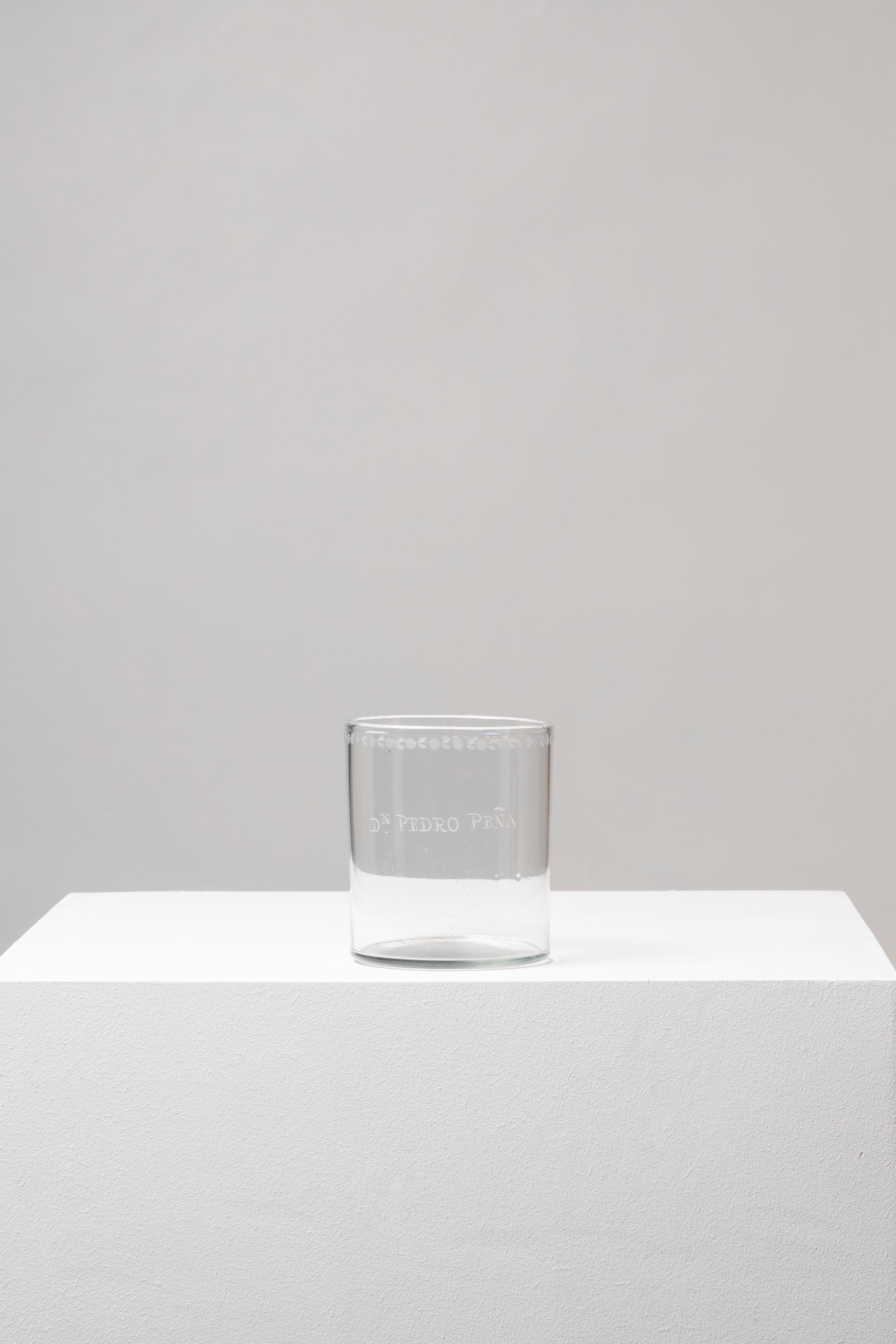 Neoclassical Glass tumbler; La Granja de San Ildefonso; Spain, 18th Century For Sale