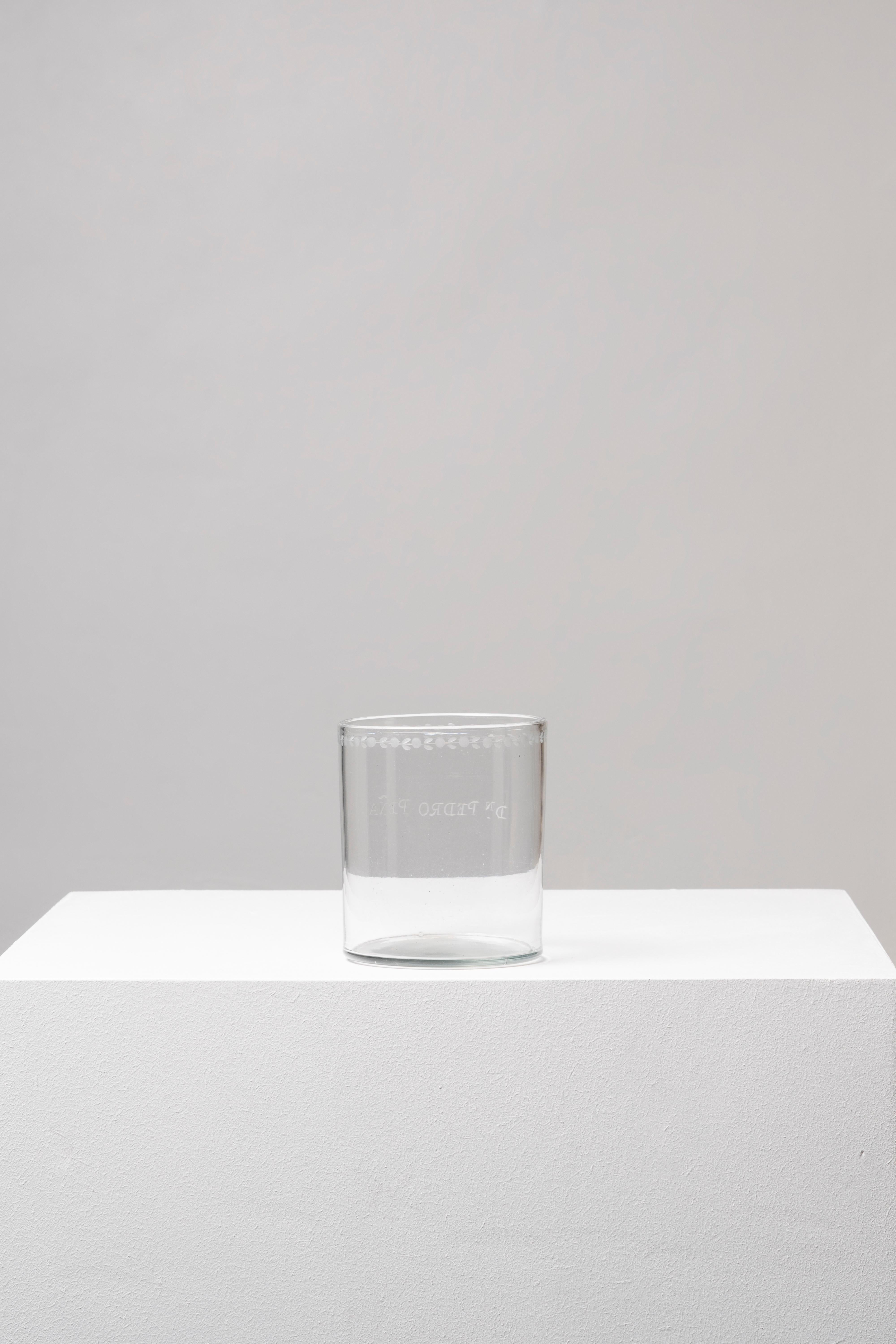 Spanish Glass tumbler; La Granja de San Ildefonso; Spain, 18th Century For Sale