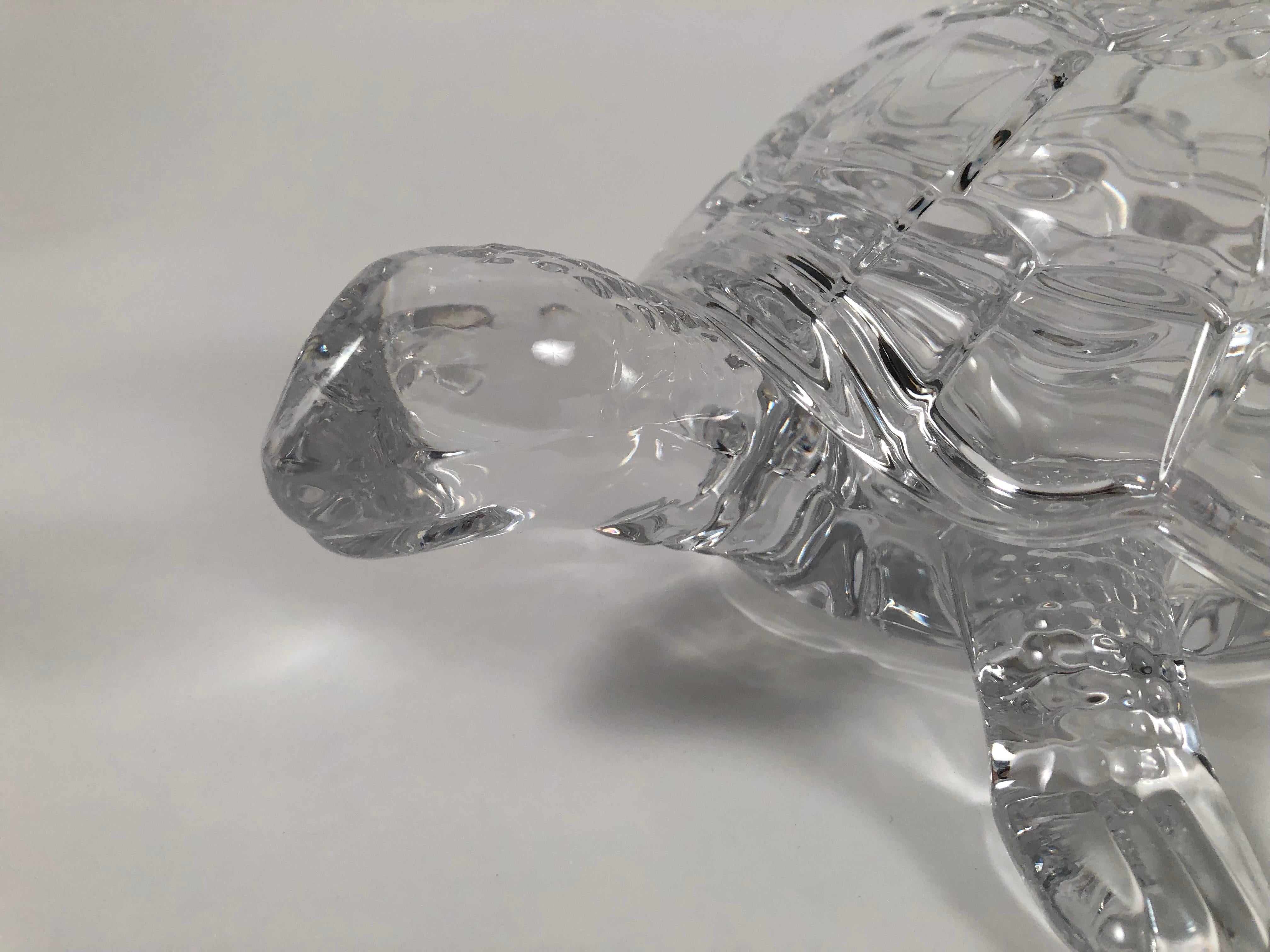 Glass Turtle Form Covered Candy or Nut Dish 2