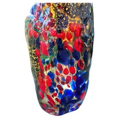 Glass vase attributed to Dino Martens for Aureliano Toso, possibly fragmented.