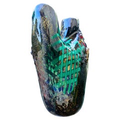 Glass vase attributed to Dino Martens for Aureliano Toso, possibly fragmented.