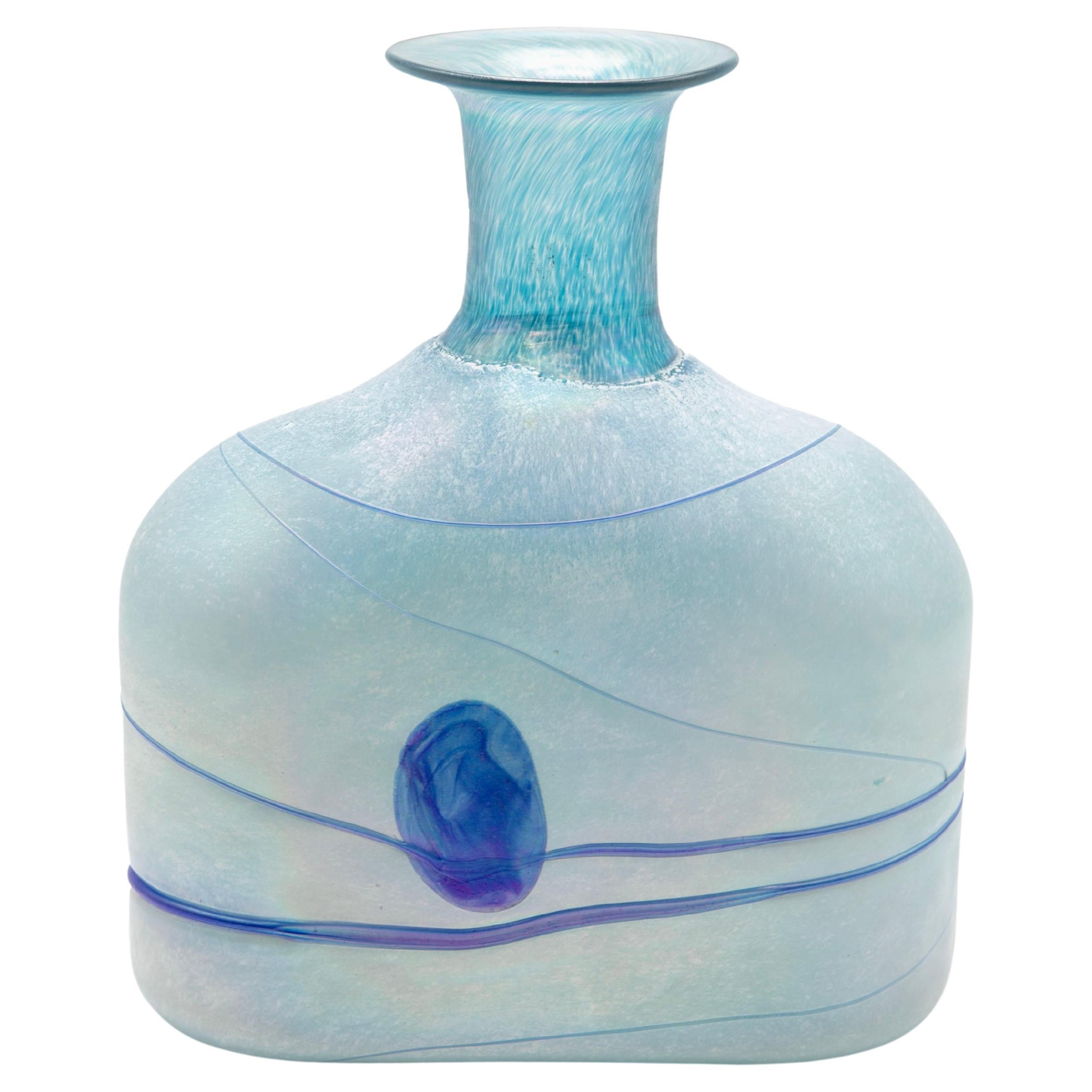 Glass Vase "Blue Galaxy Art", B. Vallien for Orrefors