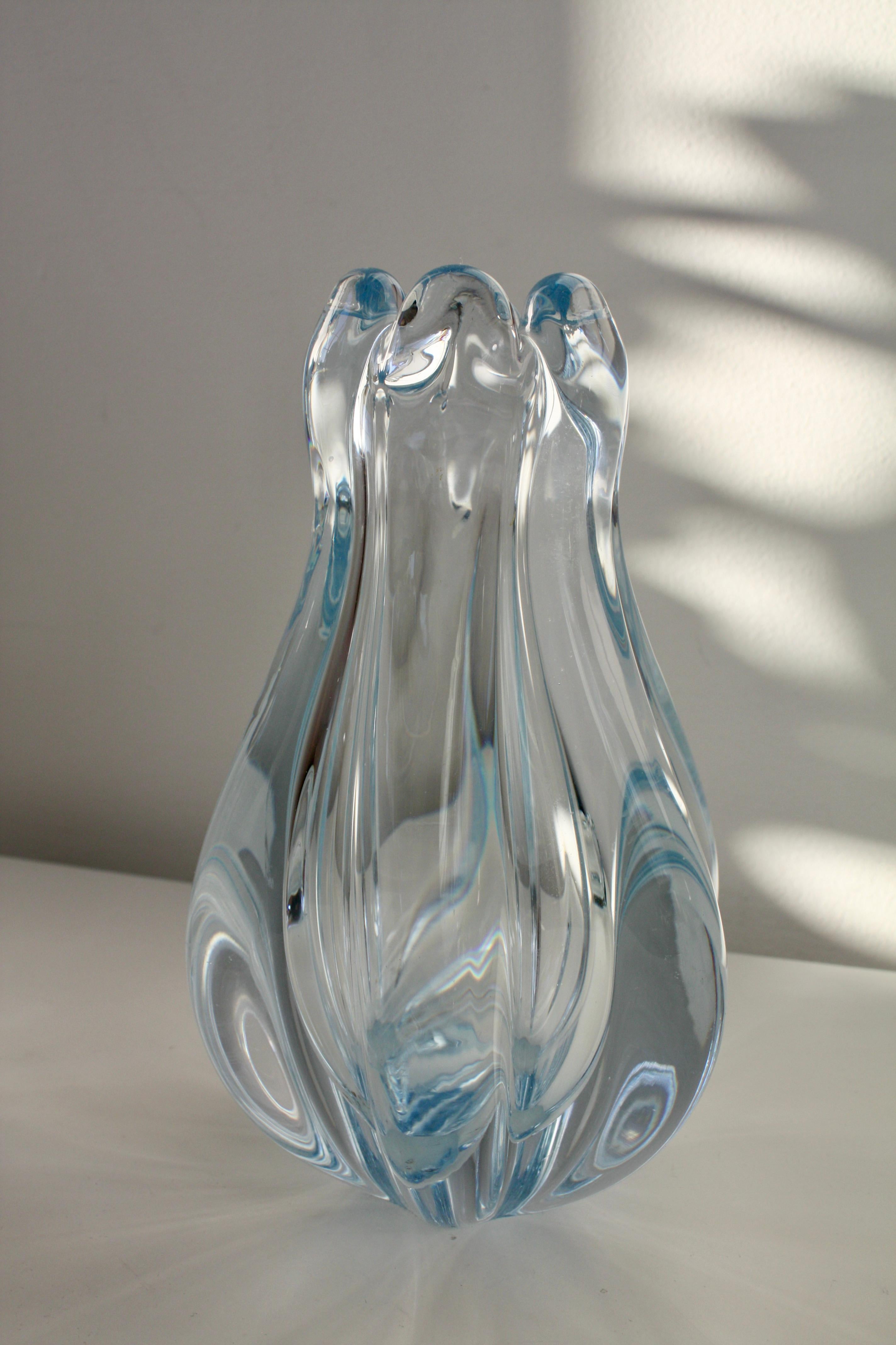 Vase, Schale und Kerzenhalter aus Glas. „Stella Polaris“, Vicke Lindstrand Orrefors (Moderne der Mitte des Jahrhunderts) im Angebot