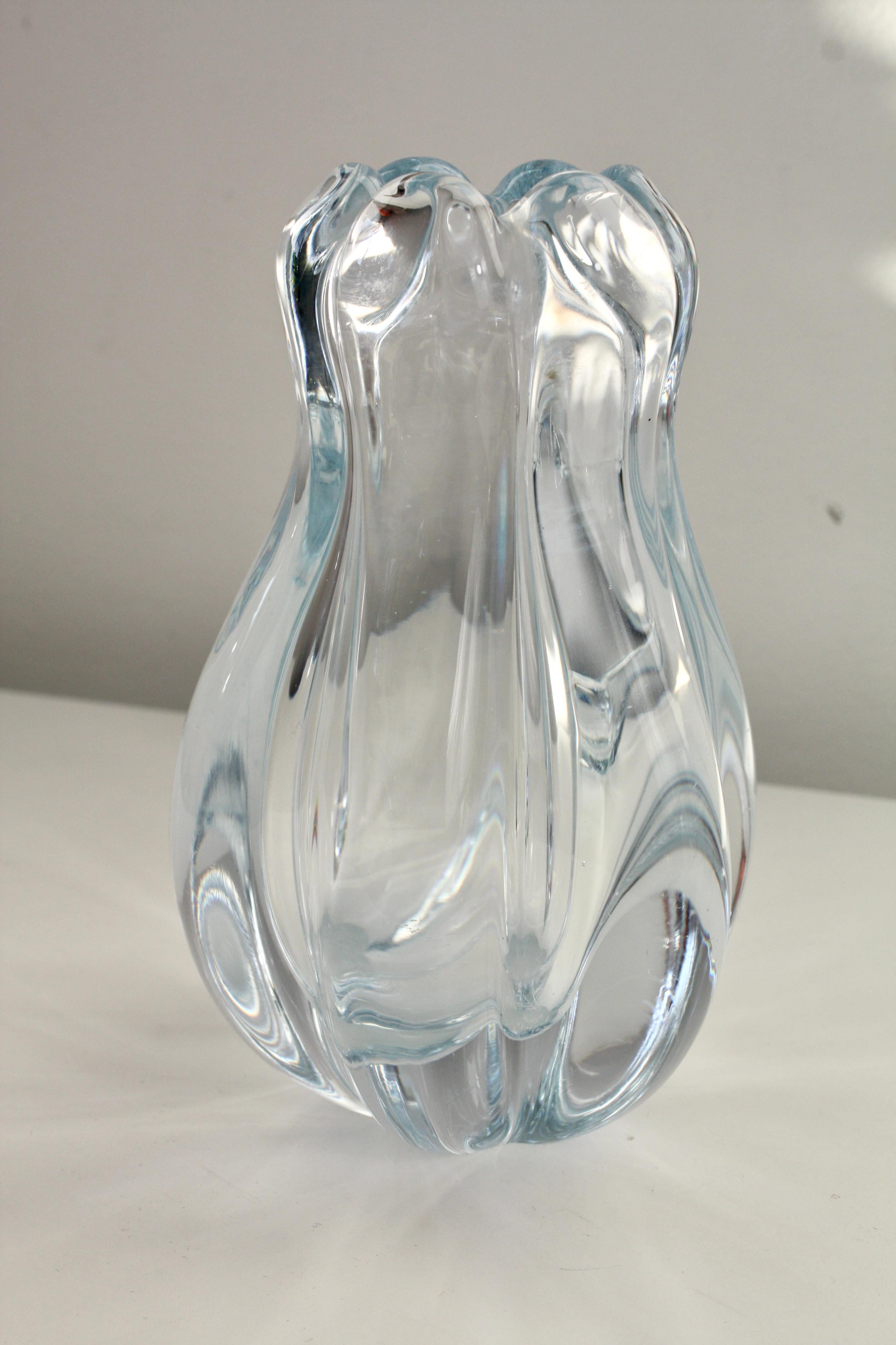 Vase, Schale und Kerzenhalter aus Glas. „Stella Polaris“, Vicke Lindstrand Orrefors (Handgefertigt) im Angebot