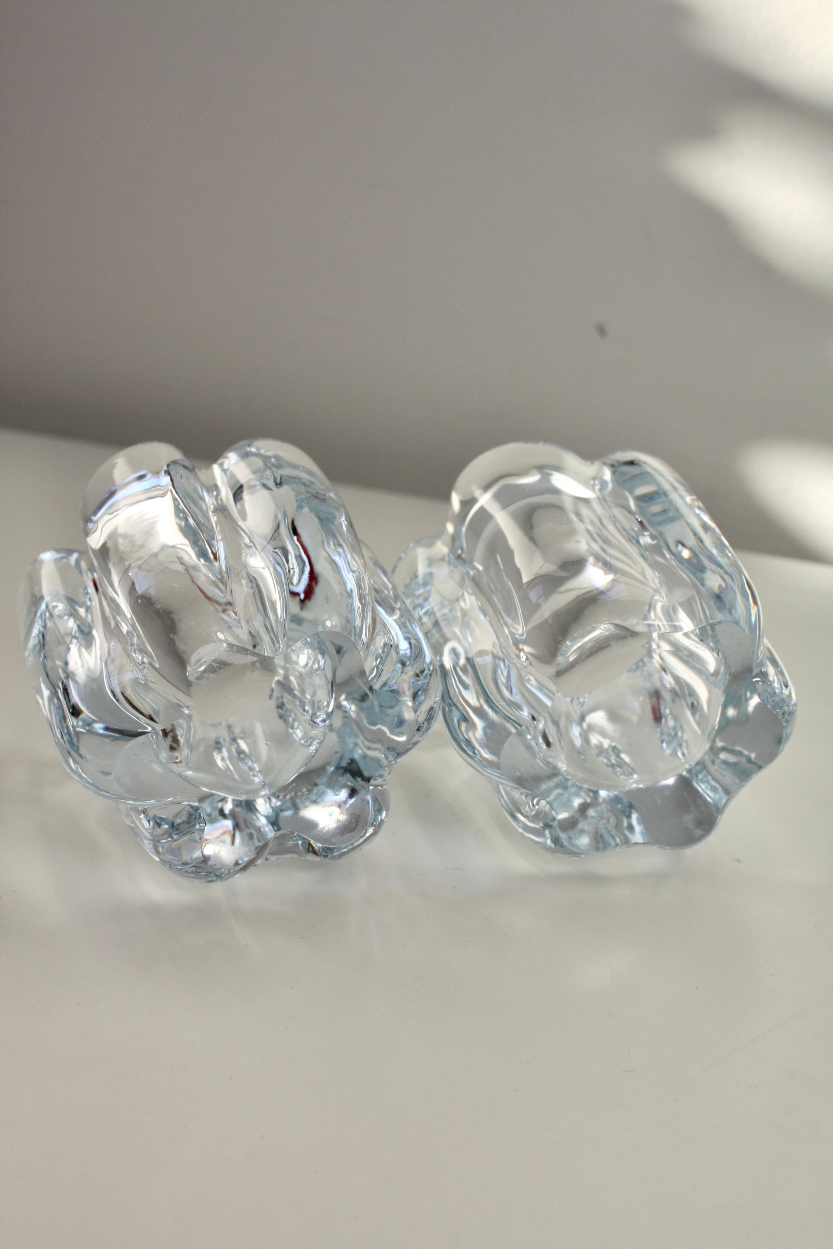 Vase, Schale und Kerzenhalter aus Glas. „Stella Polaris“, Vicke Lindstrand Orrefors im Angebot 1