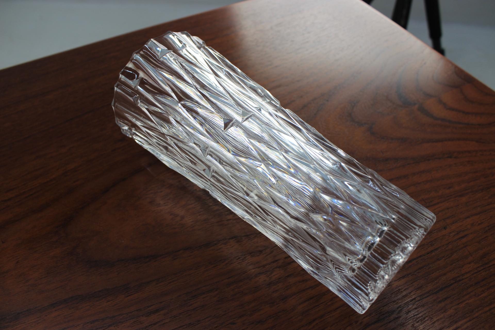 Mid-20th Century Glass Vase by Bohemia Glass, 1960s
