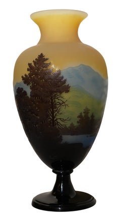 Glass Vase by Émile Gallé