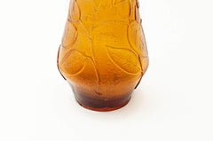 Glass Vase by Empoli, Manufactured in Murano, Italy 1960, in an Orange Color