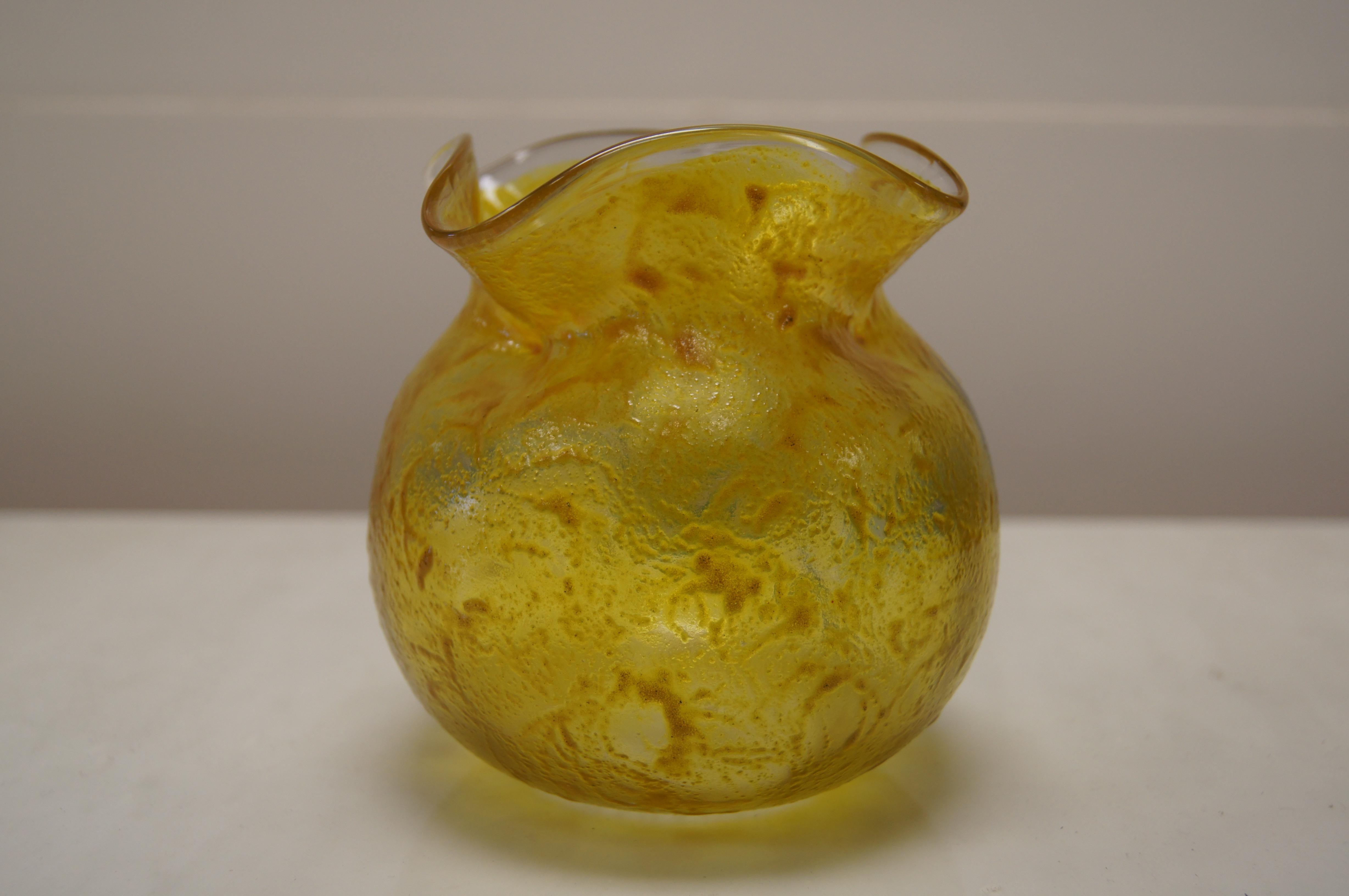 Art nouveau Vase en verre de François-Théodore Legras en vente