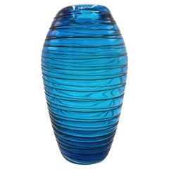 Glass vase by Fulvio Bianconi for Venini, 1970s