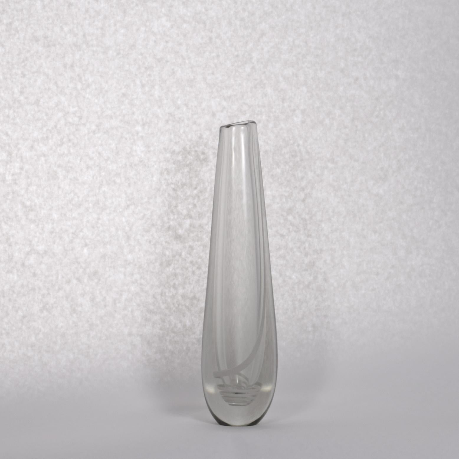 Glasvase aus Glas von Gunnel Nyman „Serpentini“  Nuutjarvi-Nottsj im Angebot 2