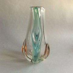 Glass vase by JOSEF HOSPODKA for Chribsa Glas. 1950 - 1959